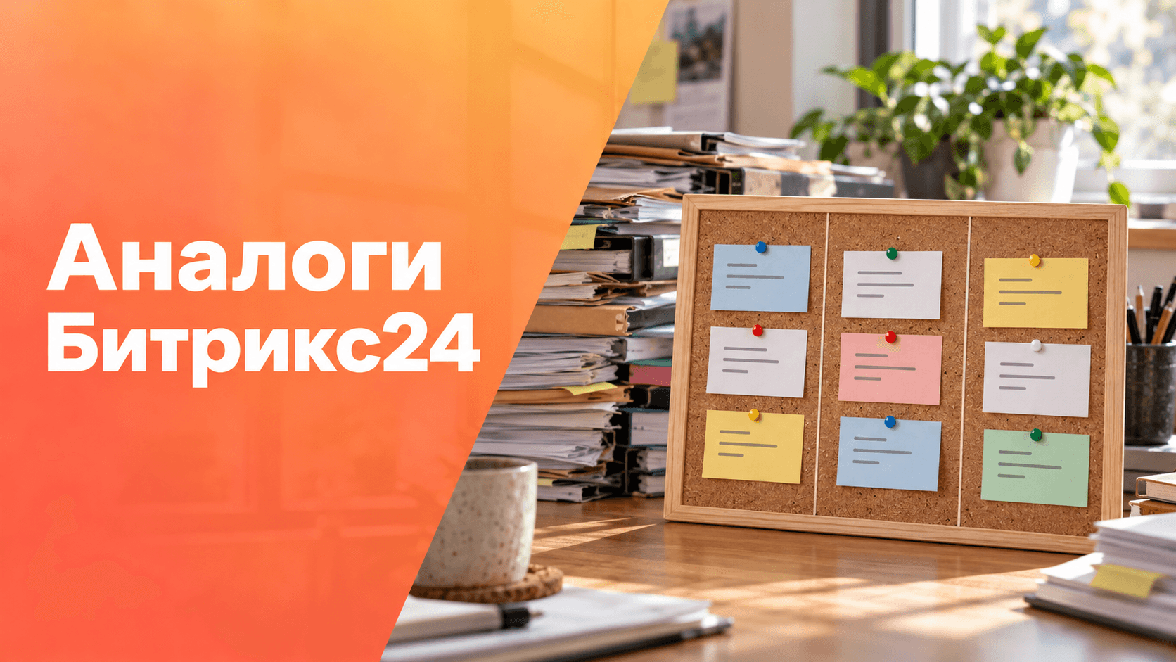 Аналоги Битрикс24: папки с процессами рядом с простой канбан-доской.